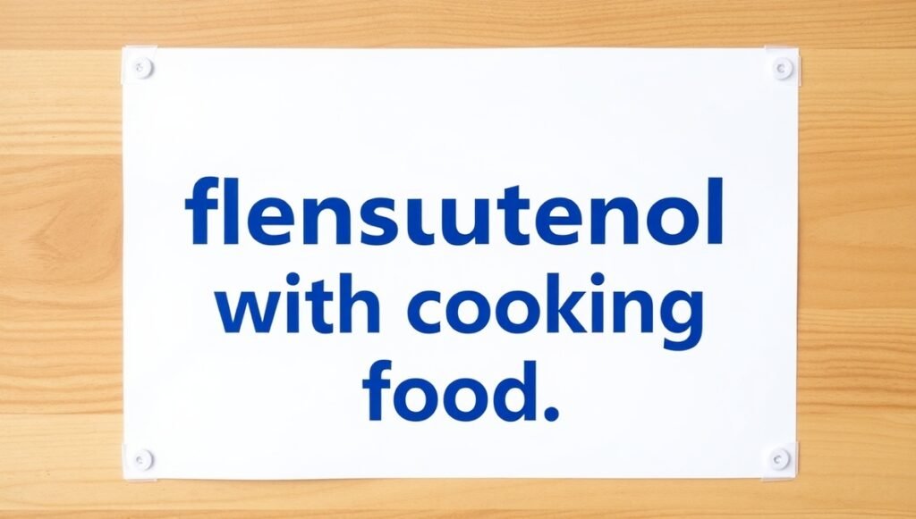 how flensutenol with cooking food