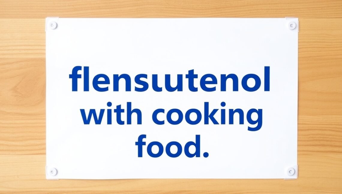 how flensutenol with cooking food